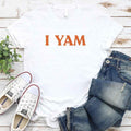 I YAM funny Thanksgiving pun t-shirt – view 12